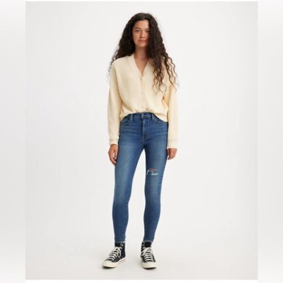 Women's Levi's Blue Skinny Jeans Size 32‎ - Picture 3 of 8